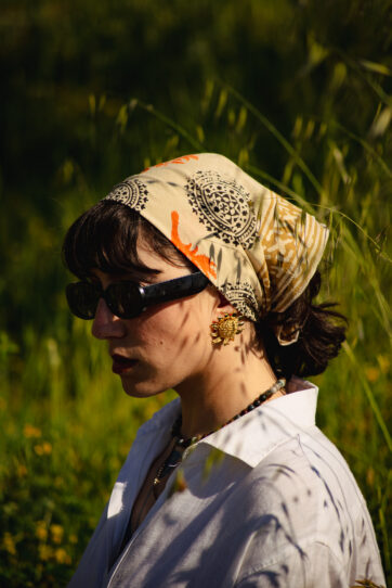 Orange Summer Scarf