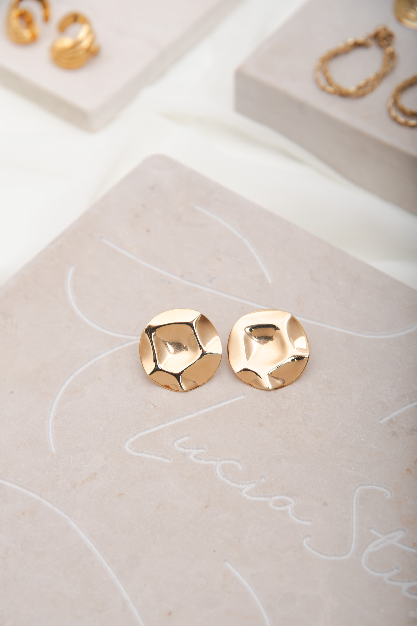Vintage CORO 14K Filled Gold Earrings - Image 3