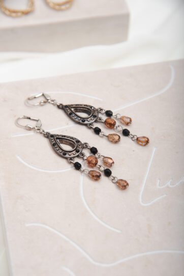 Black & Brown Boho Earrings