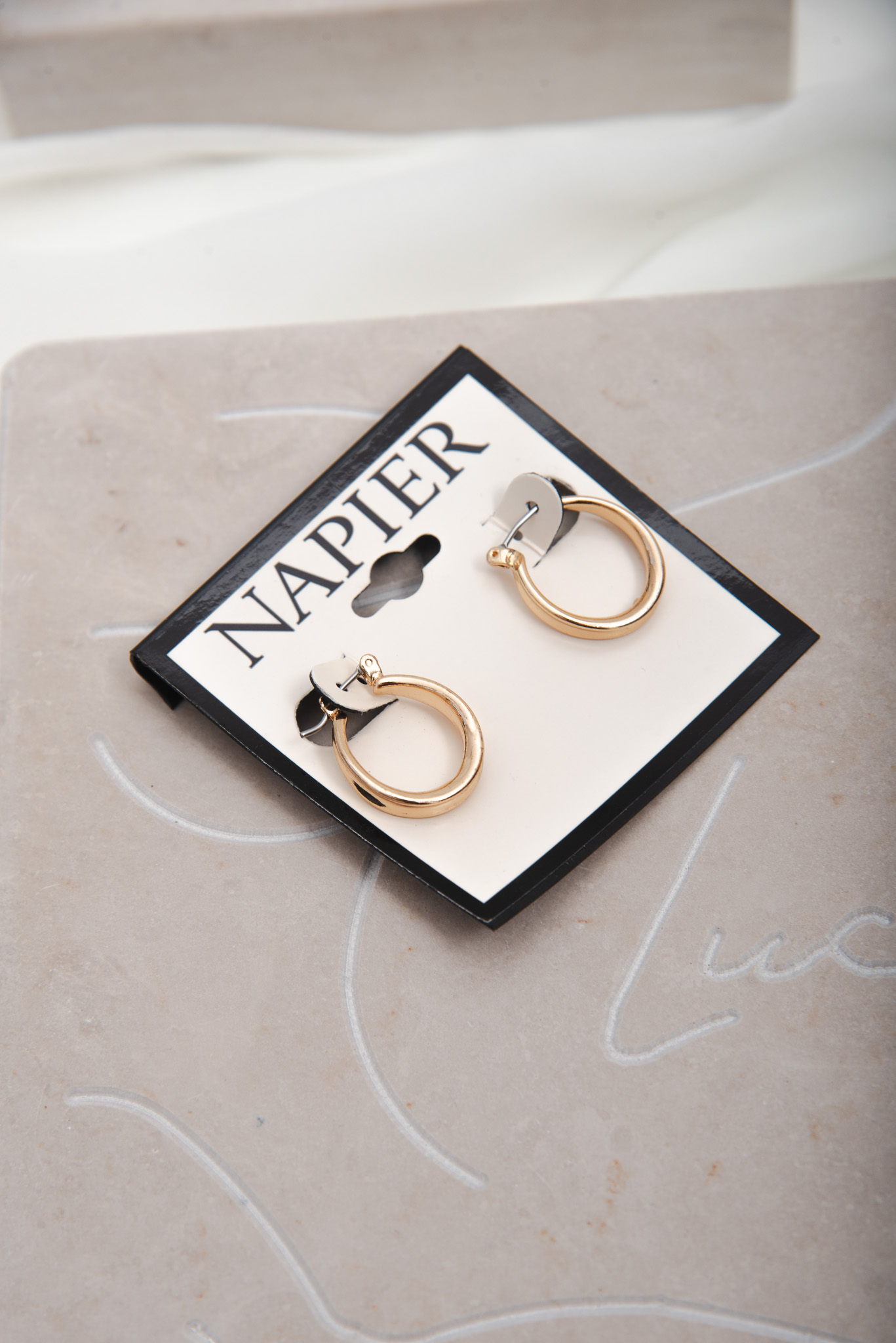Vintage Gold Tone Small Hoops